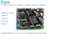 Tablet Screenshot of procyonengineering.com